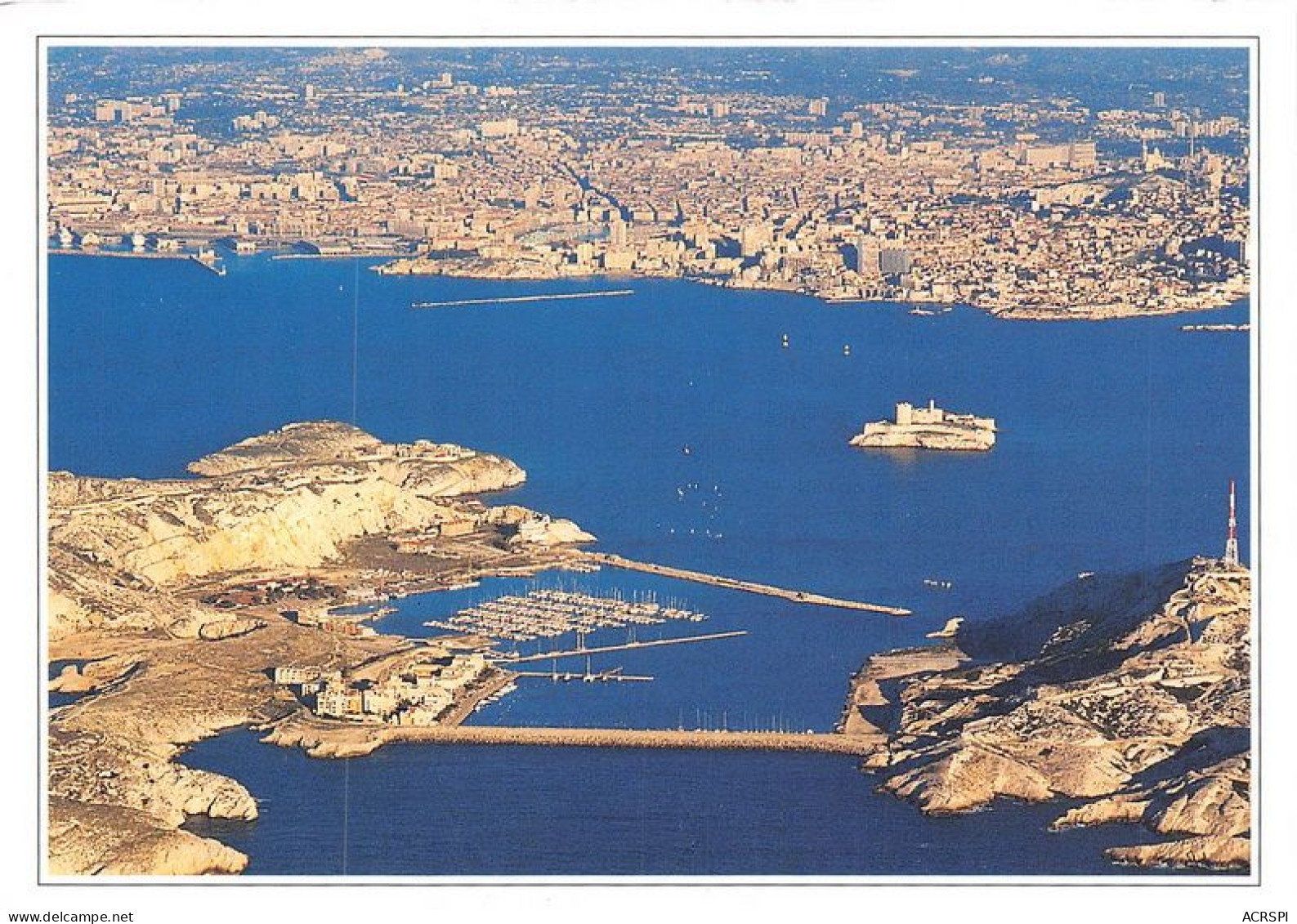 MARSEILLE Ile De Frioul Le Chateau D If Et Vue Panoramique De Marseille 9(scan Recto-verso) MA1467 - Festung (Château D'If), Frioul, Inseln...