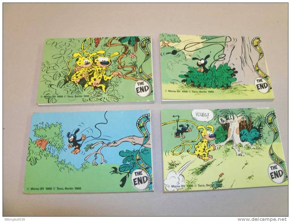 FRANQUIN. LE MARSUPILAMI. Série Complète De 4 MINI MOVIE. Marsu BV: Ed. TACO Berlin 1988.Collection ! - Objets Publicitaires