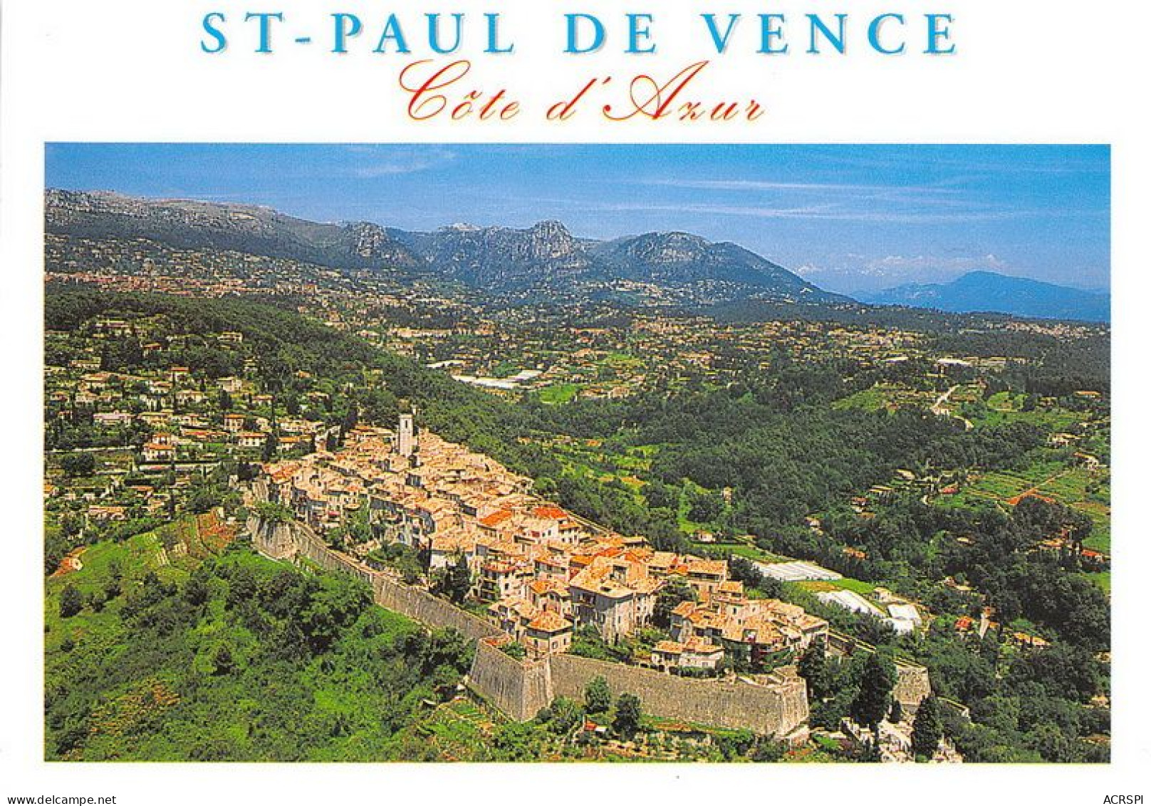 SAINT PAUL DE VENCE Vue Aerienne 30(scan Recto-verso) MA1463 - Saint-Paul