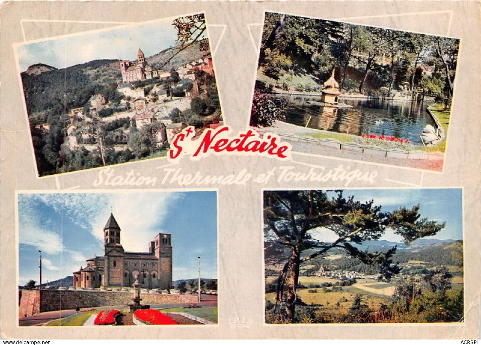 SAINT NECTAIRE Vue Generale Le Parc L Eglise Panorama Et Les Monts Dore 19(scan Recto-verso) MA1494 - Saint Nectaire