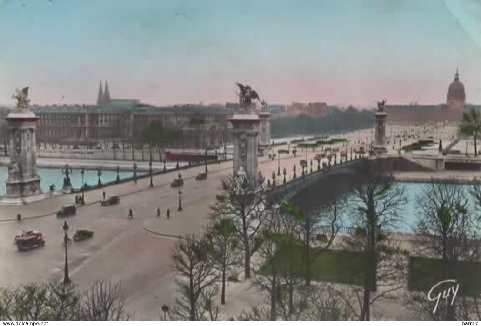 PARIS, LE PONT ALEXANDRE III ET L ESPLANADE DES INVALIDES COULEUR  REF 15618 - Puentes