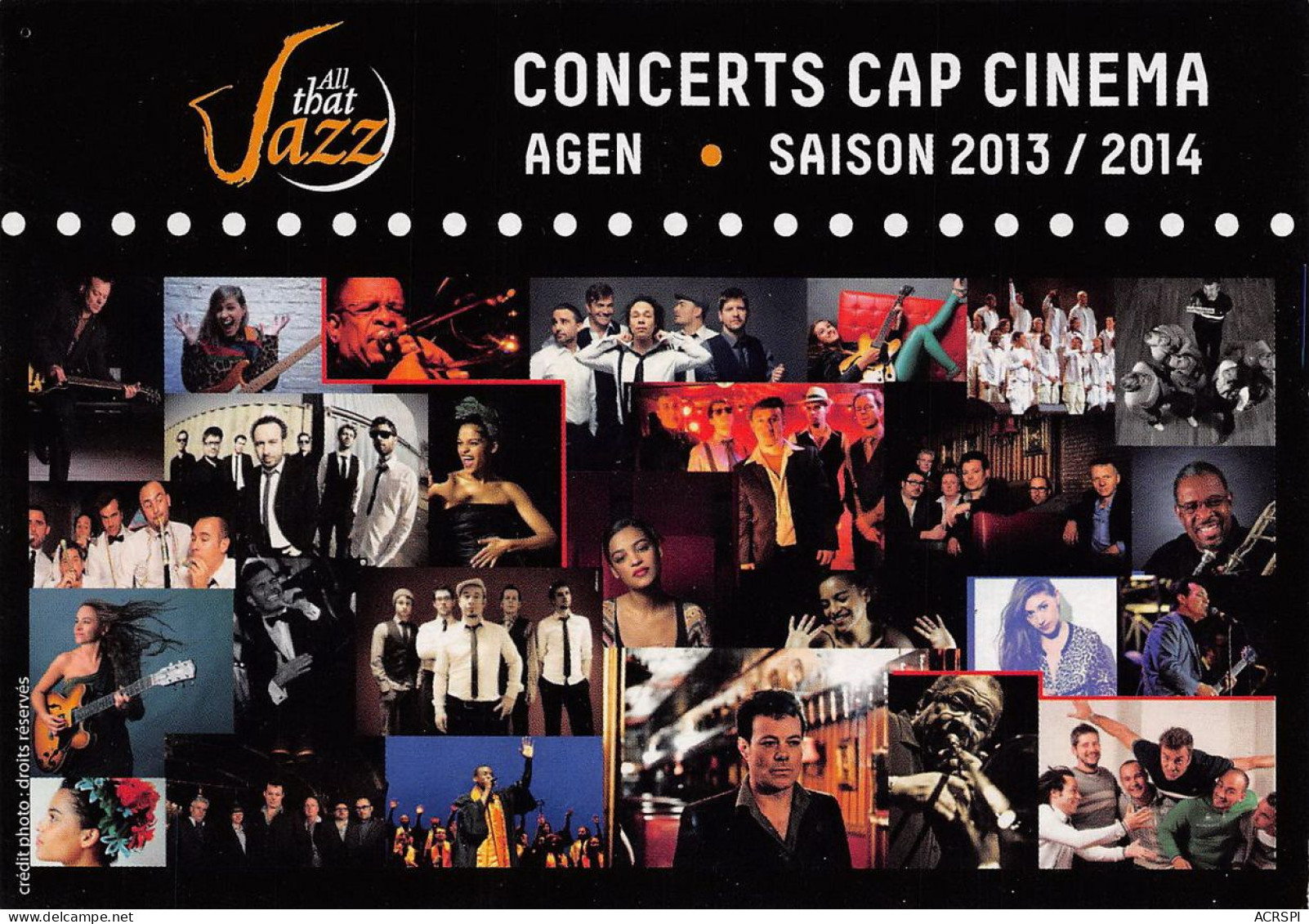 AGEN  Concerts Cap Cinema PLACE DU PIN Multiplexe  26 (scan Recto Verso)MA1490UND - Agen