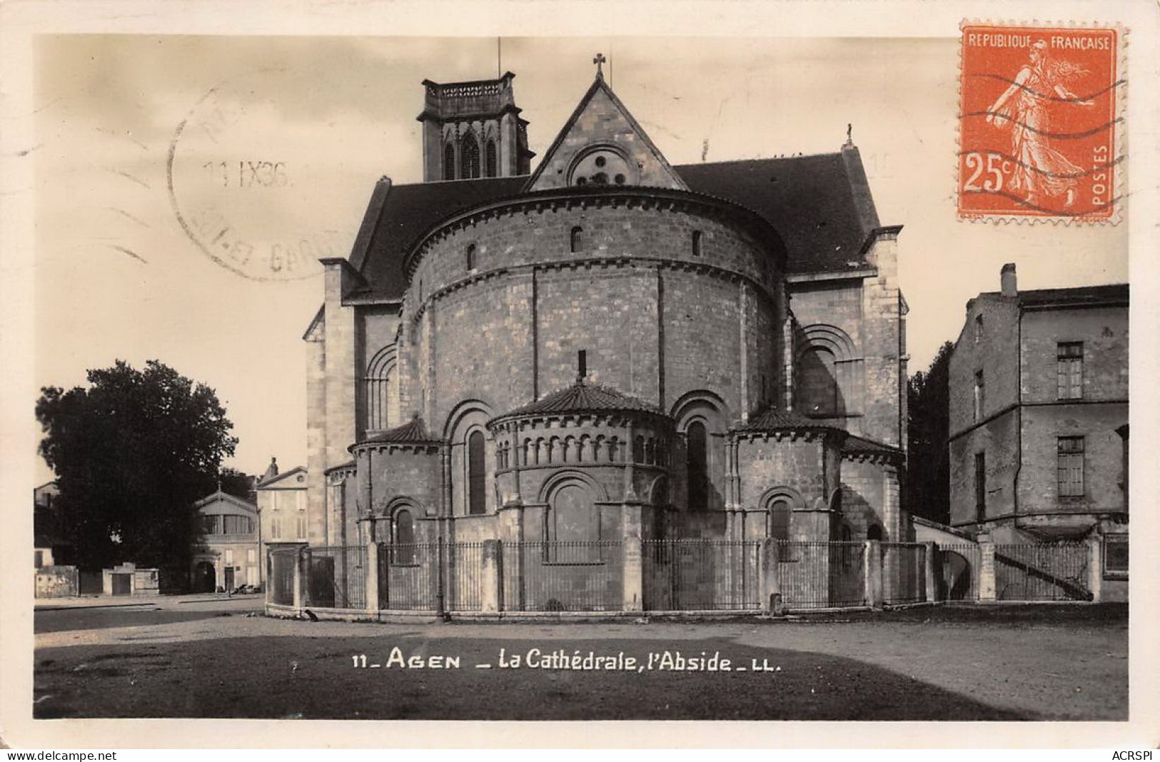 AGEN  La Cathedrale  24 (scan Recto Verso)MA1490UND - Agen