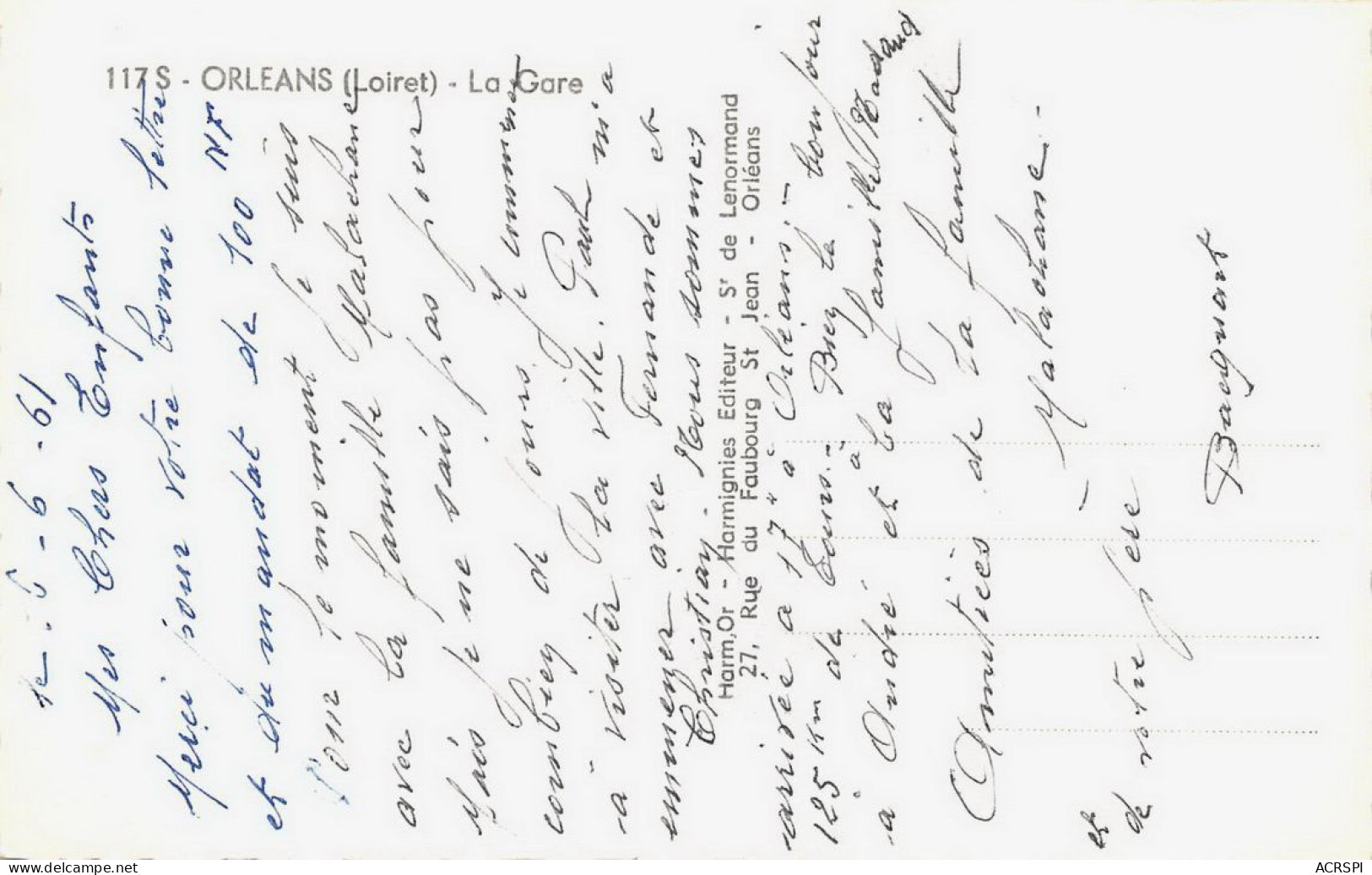 ORLEANS  La Gare   23 (scan Recto Verso)MA1490TER - Orleans
