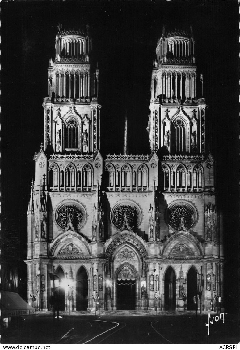 ORLEANS  Cathédrale Sainte Croix La Nuit   10 (scan Recto Verso)MA1490TER - Orleans