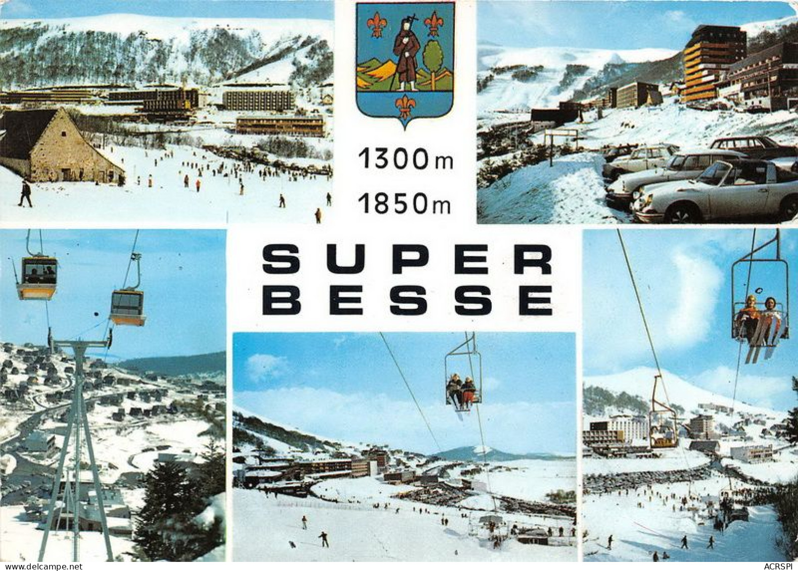 SUPER BESSE Sports D Hiver En Auvergne 28(scan Recto-verso) MA1486 - Besse Et Saint Anastaise