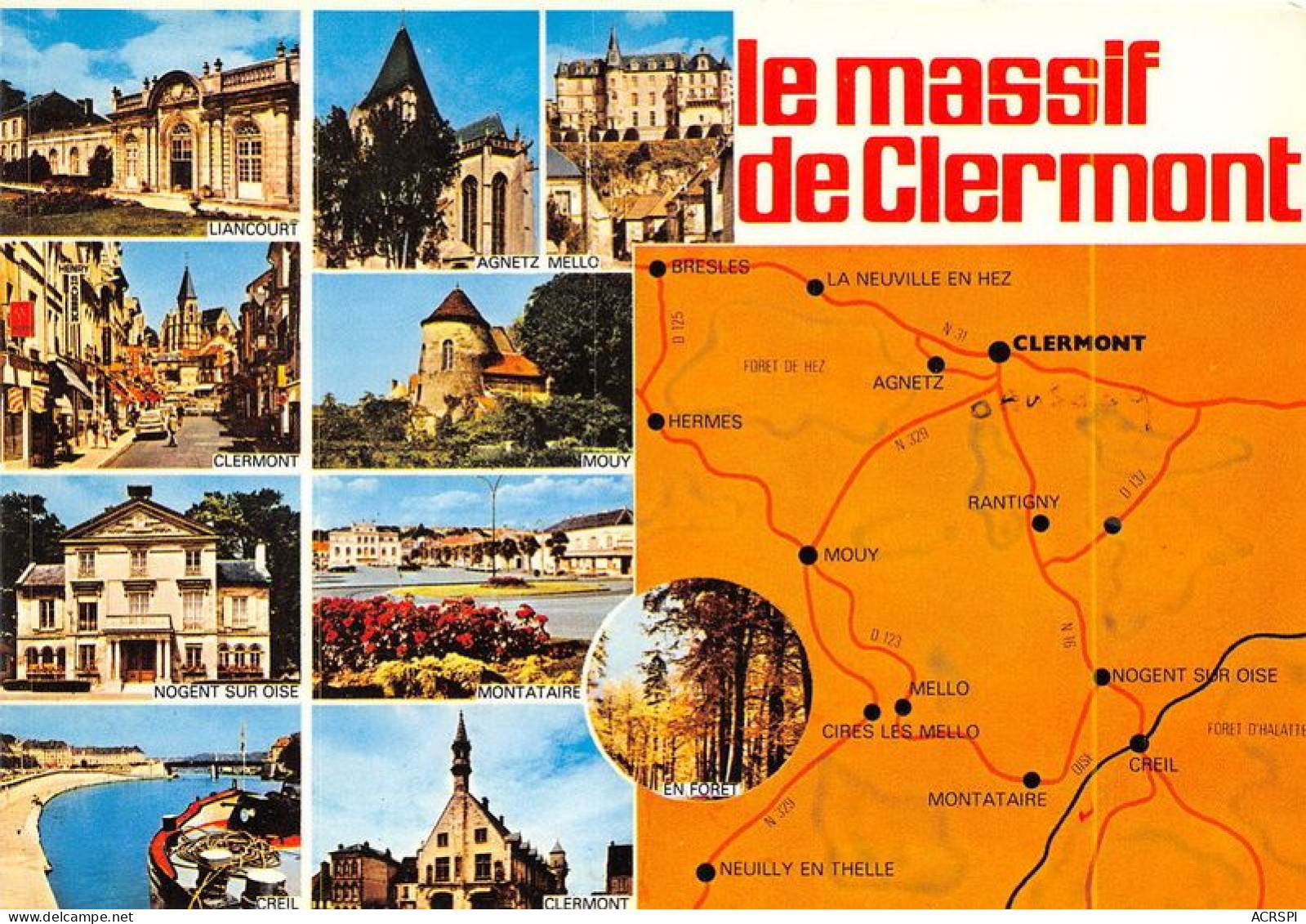 LE MASSIF DE CLERMONT 3(scan Recto-verso) MA1483 - Clermont
