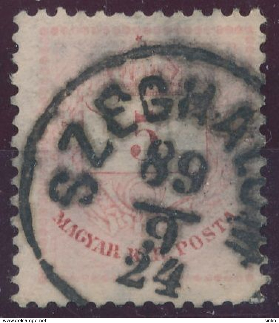 1881. Colour Number Krajcar 5kr Stamp, SZEGHALOM - ...-1867 Prephilately