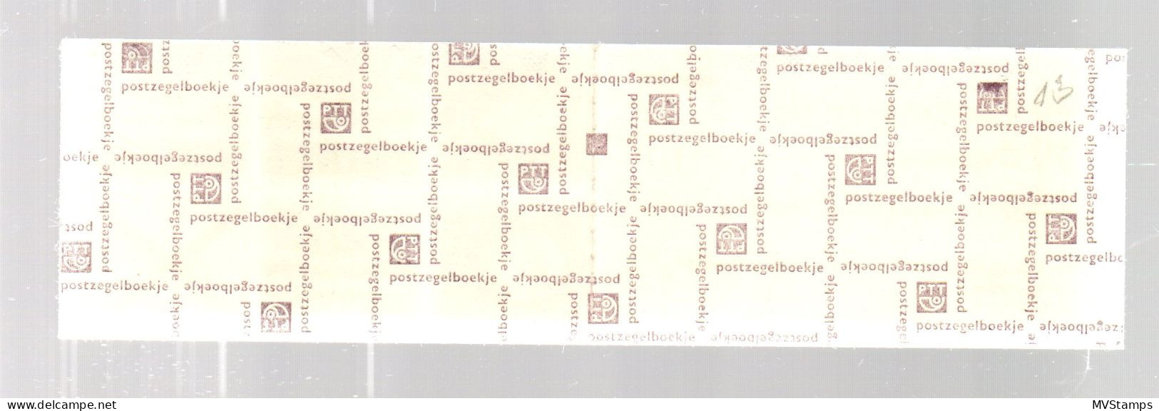 Nederland 1964 Postzegelboekje Regina PB 12 Gebruikt Met Telblokje - Booklets & Coils