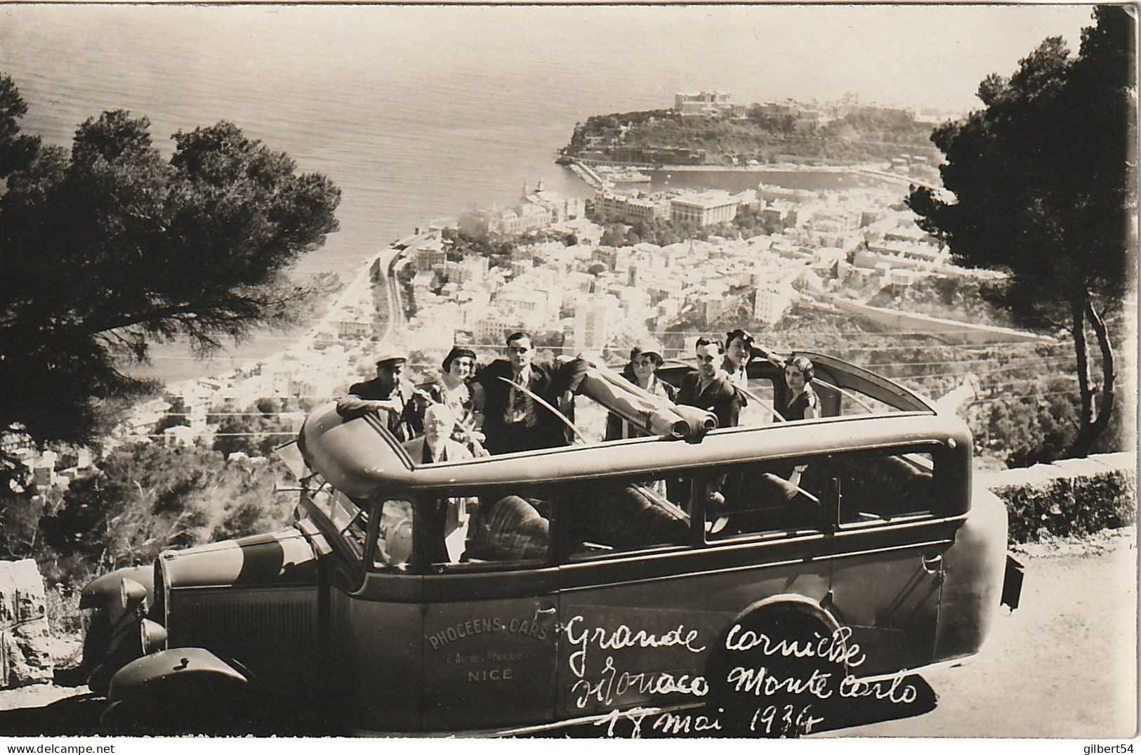 MONACO MONTECARLO Grande Corniche (18 Mai 1934 -Bus D'époque  - Phocéens Car Nice) - Monte-Carlo