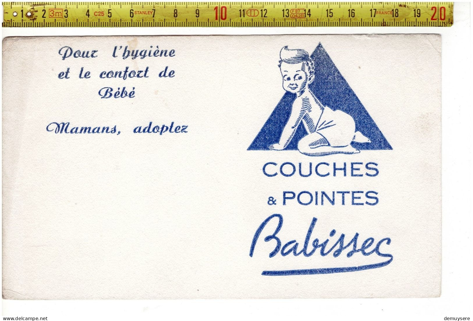 SOLDE 2025 ( BUVARD ? )  COUCHES & POINTES BABISSEC - Werbung