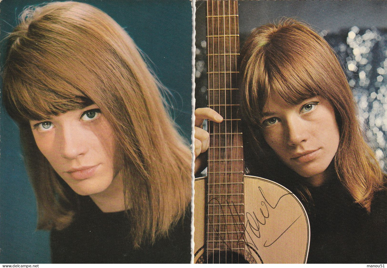 Artistes - Françoise HARDY - 2 CP  Dont 1 Signée - Entertainers