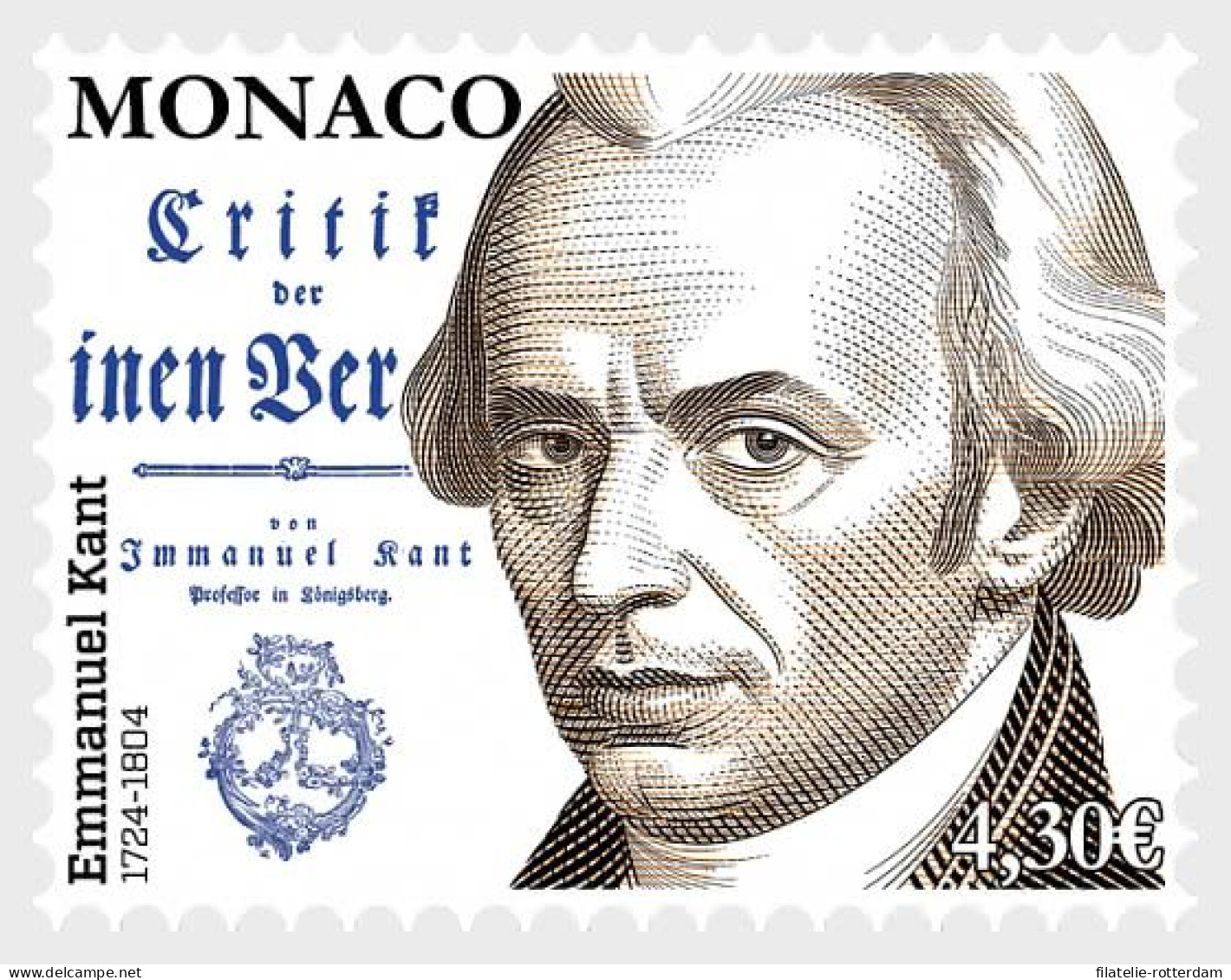 Monaco - Postfris / MNH - Immanuel Kant 2024 - Nuevos