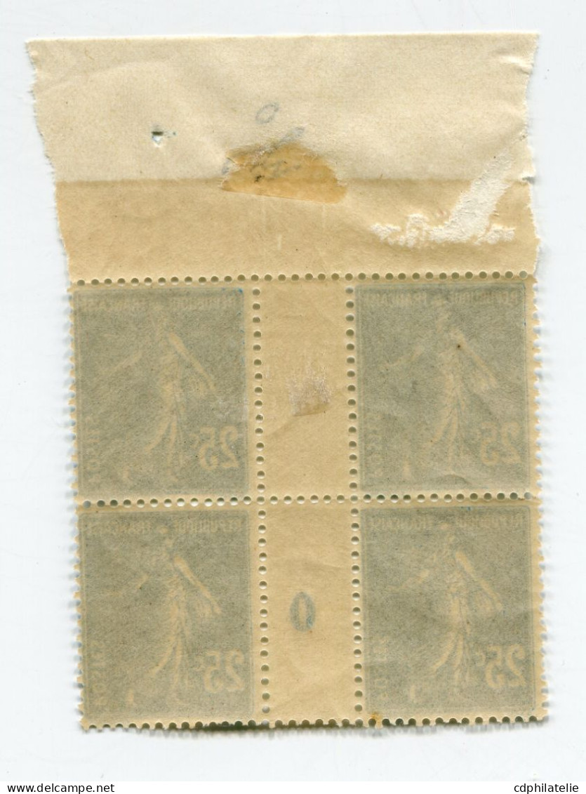 FRANCE N°140 ** EN BLOC DE 4 AVEC MILLESIME 0 ( 1920 ) - Millesimes