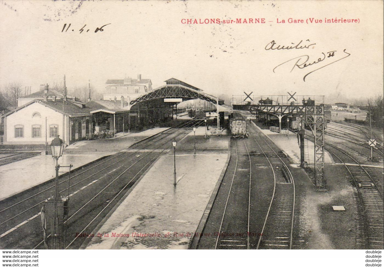D51 CHALONS SUR MARNE La Gare Vue Intérieure - Châlons-sur-Marne