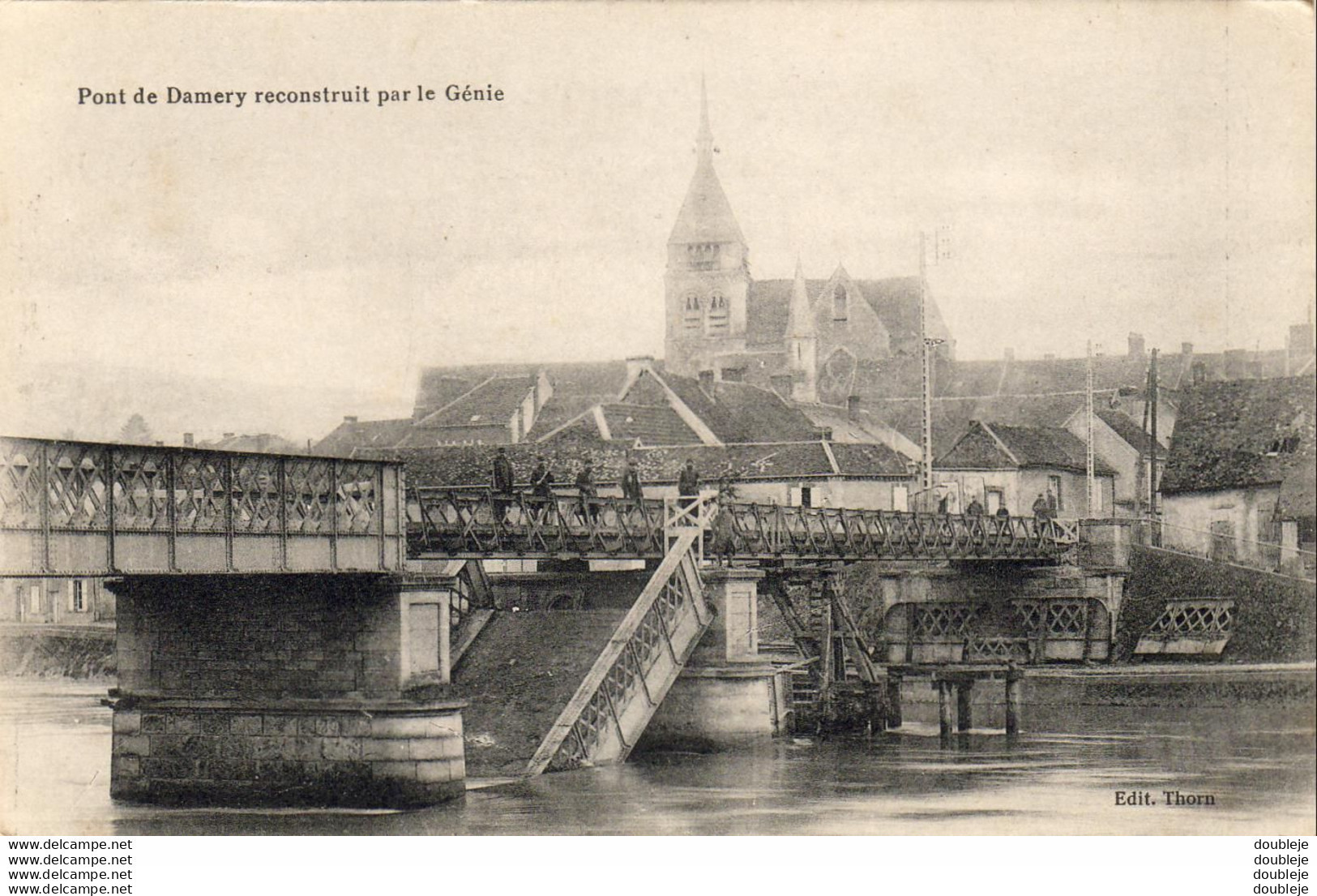 MILITARIA GUERRE 14-18 WW1 Pont De Damery Reconstruit Par Le Génie - War 1914-18