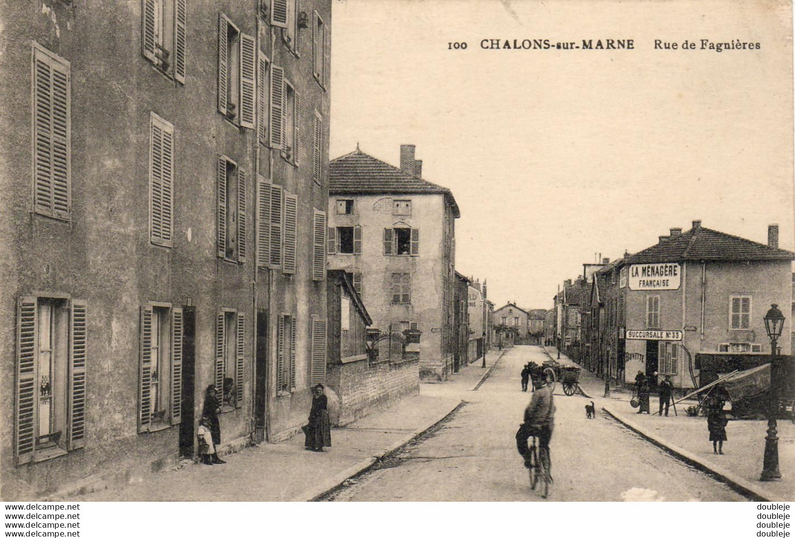 D51 CHALONS SUR MARNE Rue De Fagnières  ... PEU COURANTE - Châlons-sur-Marne