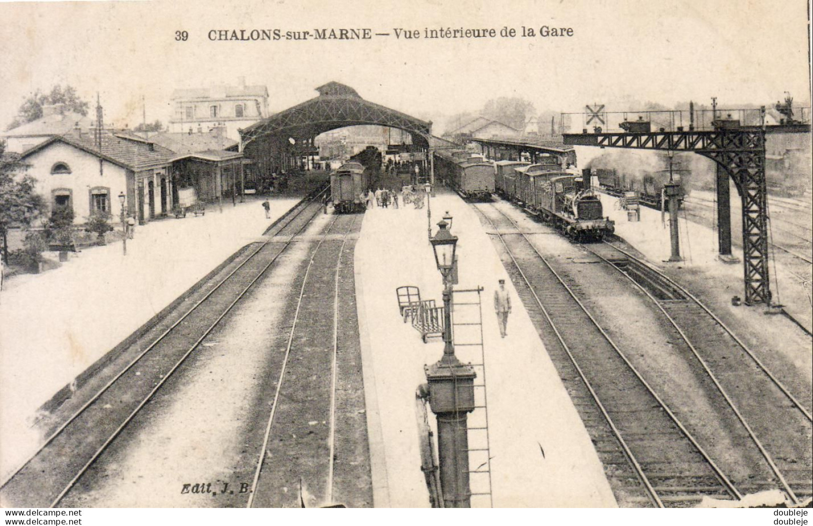 D51 CHALONS SUR MARNE Vue Intérieur De La Gare - Châlons-sur-Marne