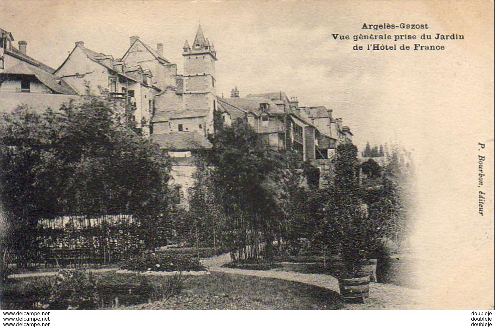 D65  ARGELES- GAZOST  Vue Générale Prise Du Jardin De L' Hôtel De France  ..... - Argeles Gazost