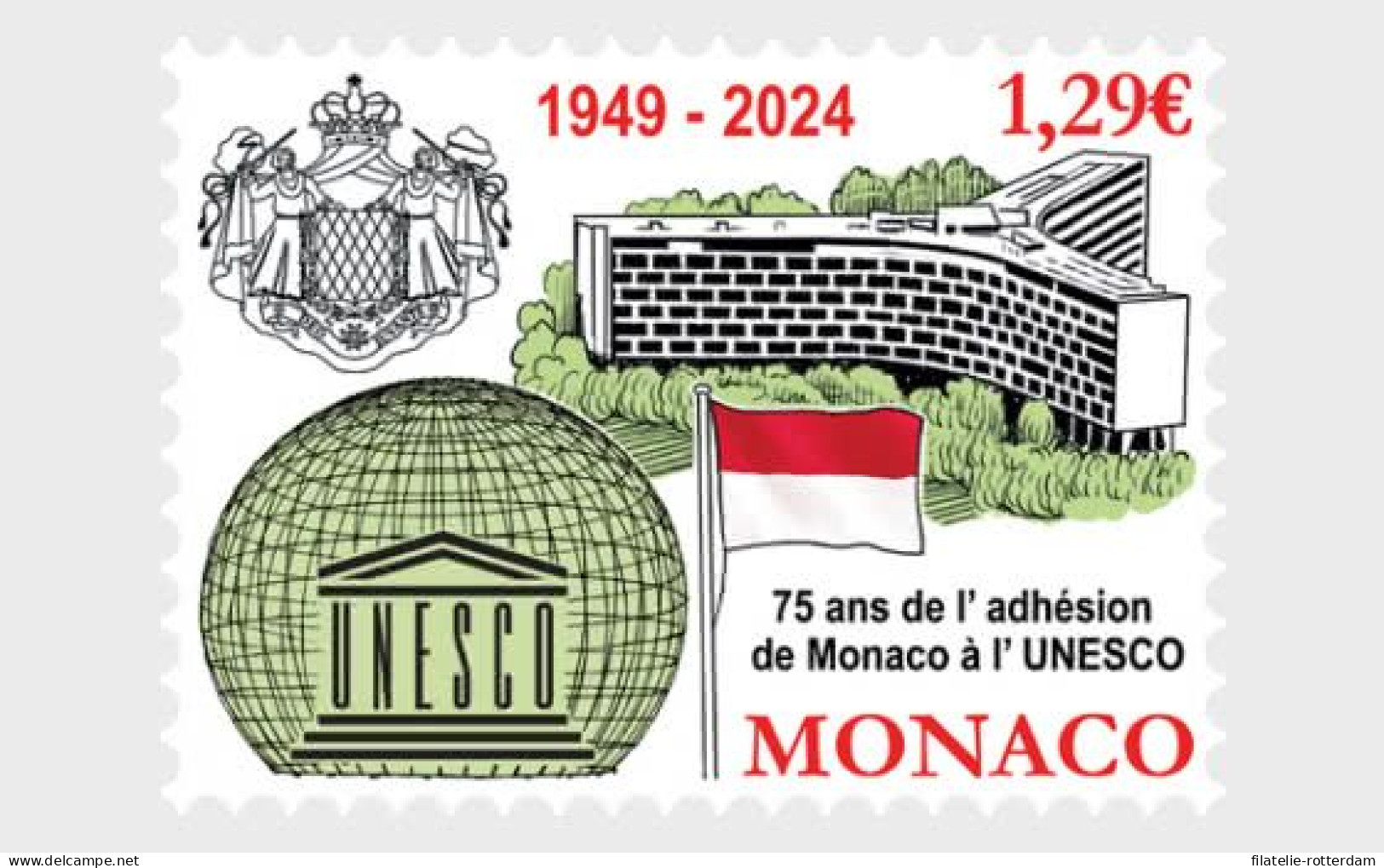 Monaco - Postfris / MNH - UNESCO 2024 - Unused Stamps