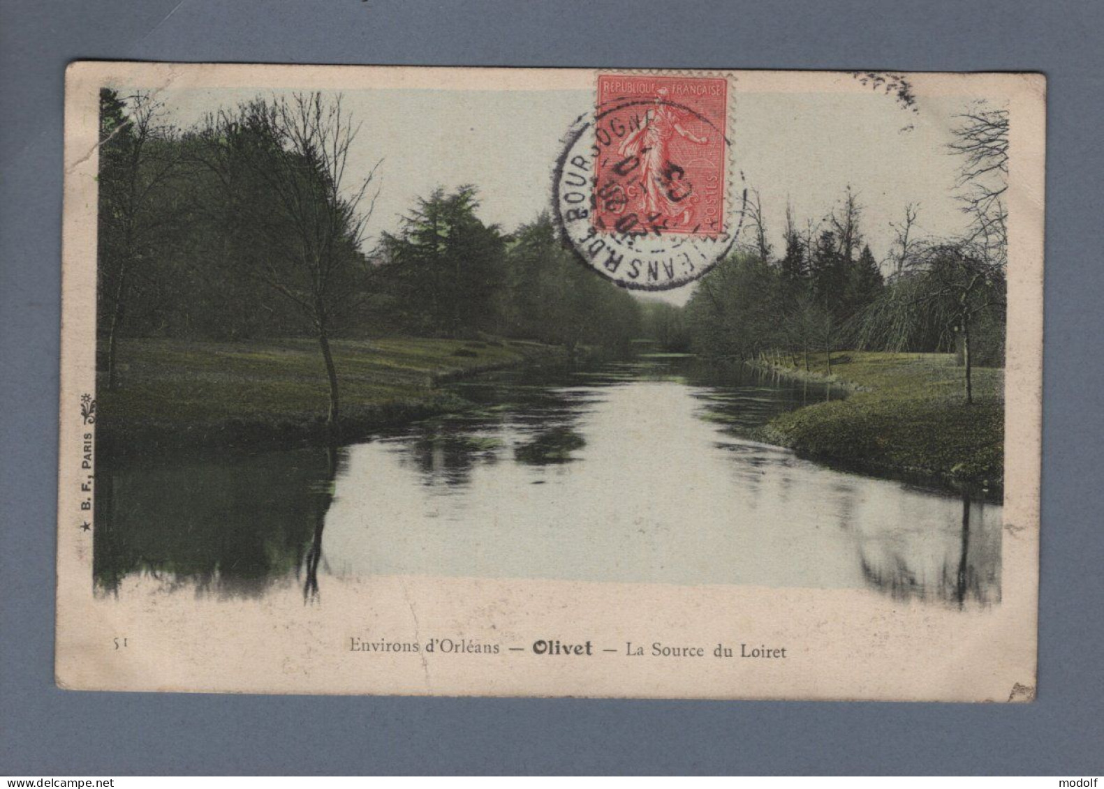 CPA - 45 - Environs D'Orléans - Olivet - La Source Du Loiret - Colorisée - Circulée En 1905 - Orleans