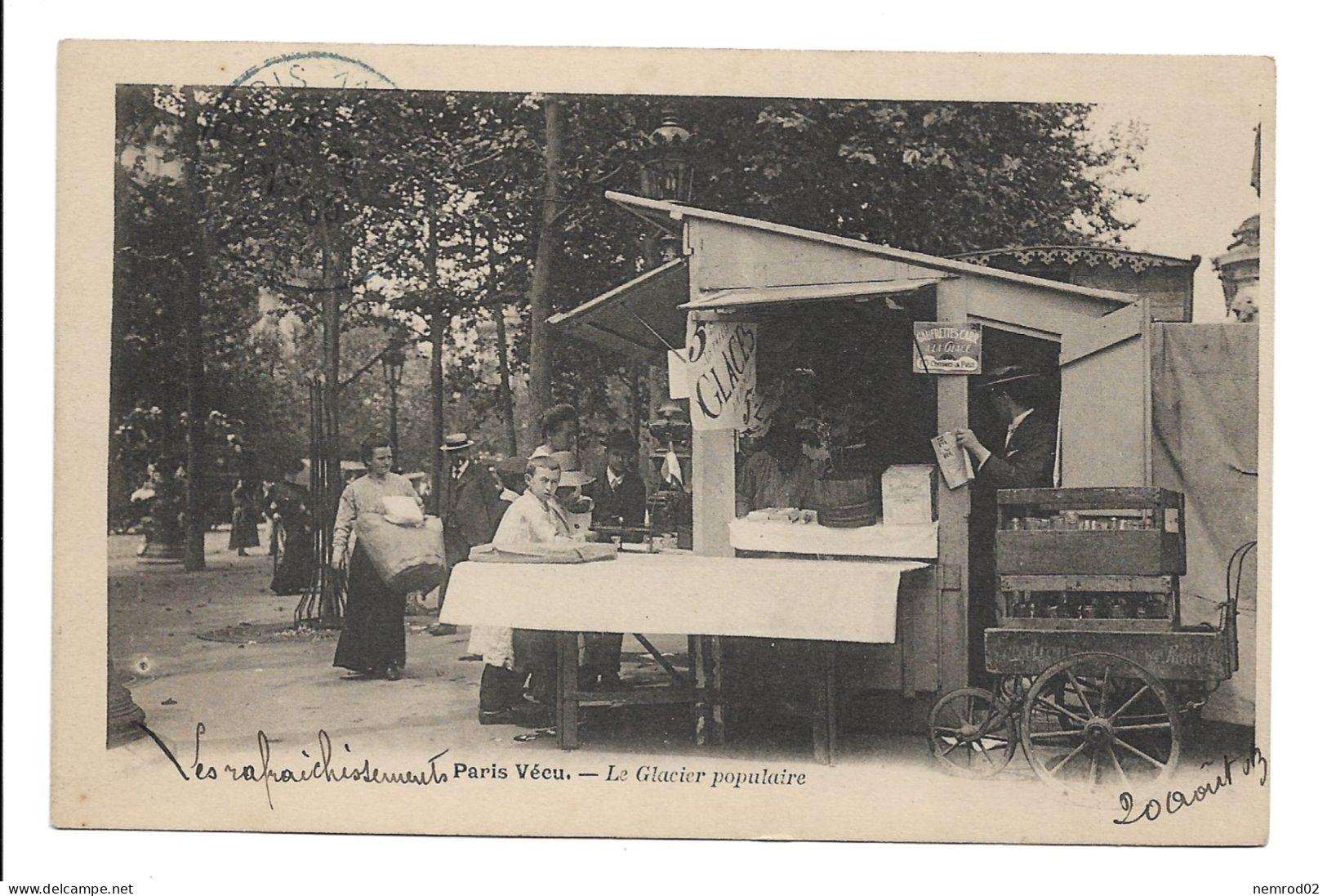 PARIS VECU - Le Glacier Populaire (  Les Petits Métiers) - Lotes Y Colecciones