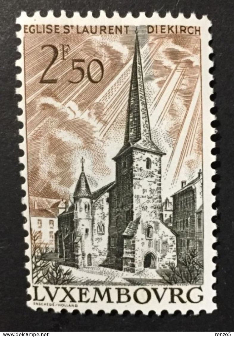 1962 Luxembourg - Landscapes - St. Laurent's Church Diekirch - Unused - Nuovi