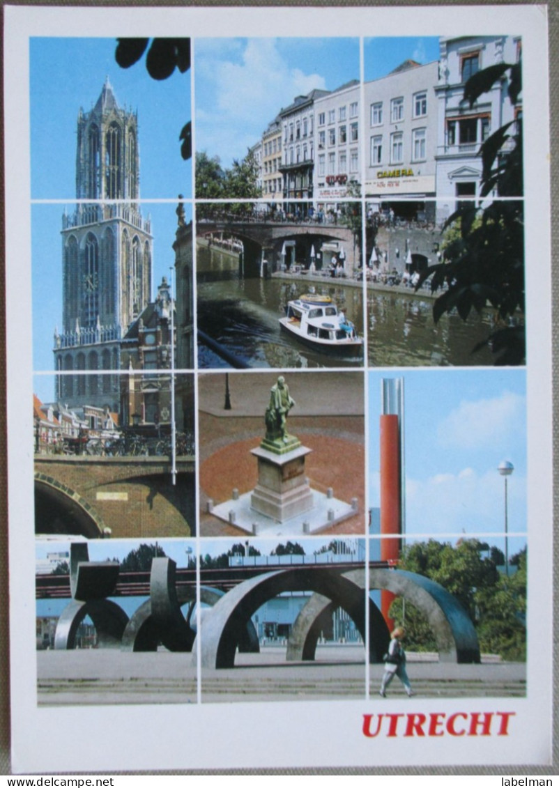 HOLLAND NETHERLAND UTRECHT CITY CENTER MULTI VIEW POSTCARD CARTOLINA ANSICHTSKARTE CARTE POSTALE POSTKARTE CARD KARTE - Utrecht