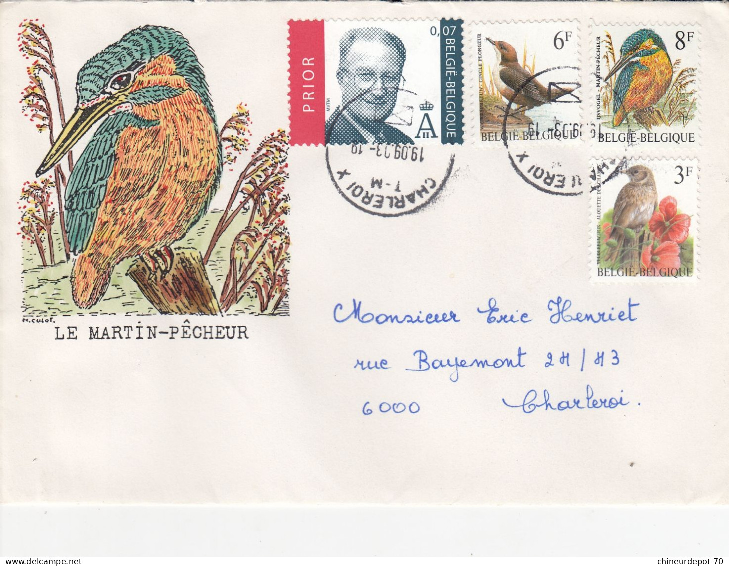 OISEAUX BUZIN  LE MARTIN PECHEUR - 1985-.. Vogels (Buzin)