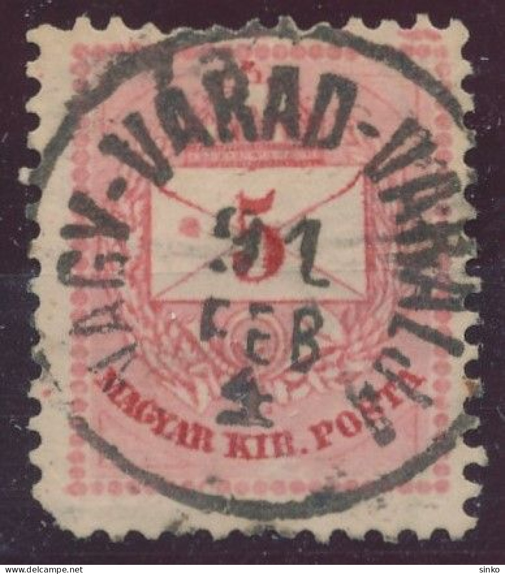 1881. Colour Number Krajcar 5kr Stamp, NAGY-VARAD-VARALJA - ...-1867 Prefilatelia