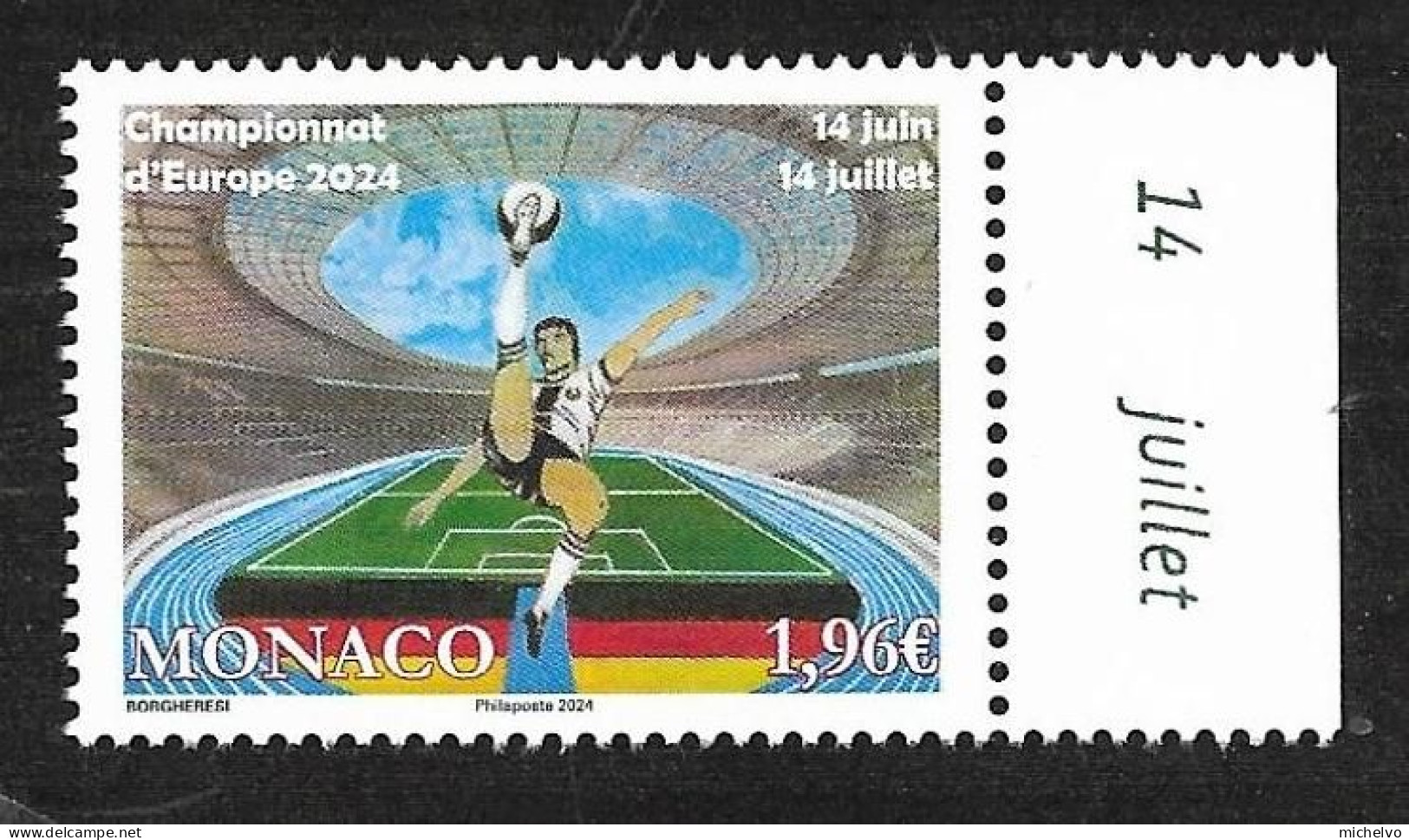 Monaco 2024 - Championnat D'Europe De Football ** - Unused Stamps