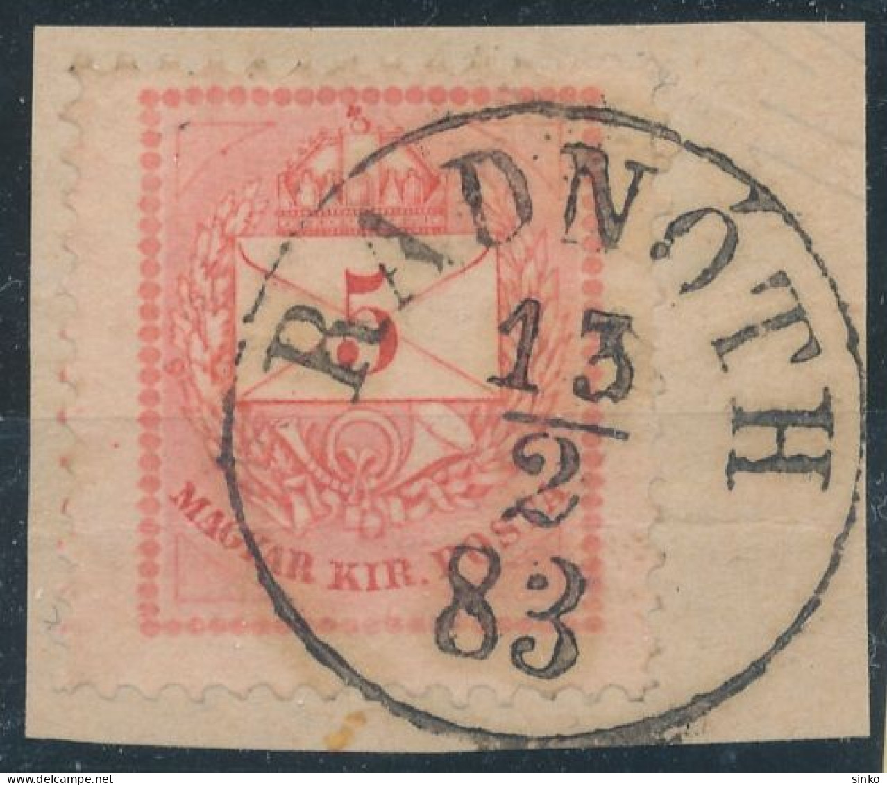 1881. Colour Number Krajcar 5kr Stamp, RADNOTH - ...-1867 Voorfilatelie