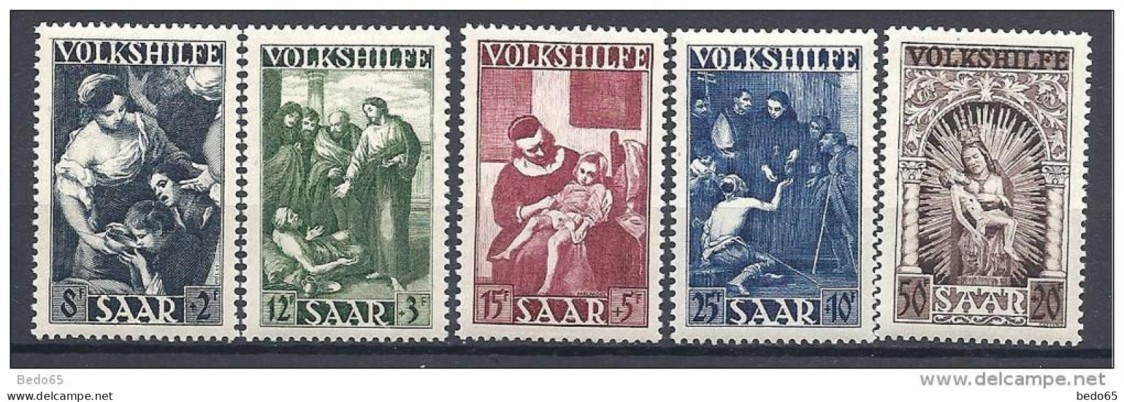 SARRE SERIE COMPLETE   N° 263/67 NEUF**/ MNH LUXE - Ungebraucht