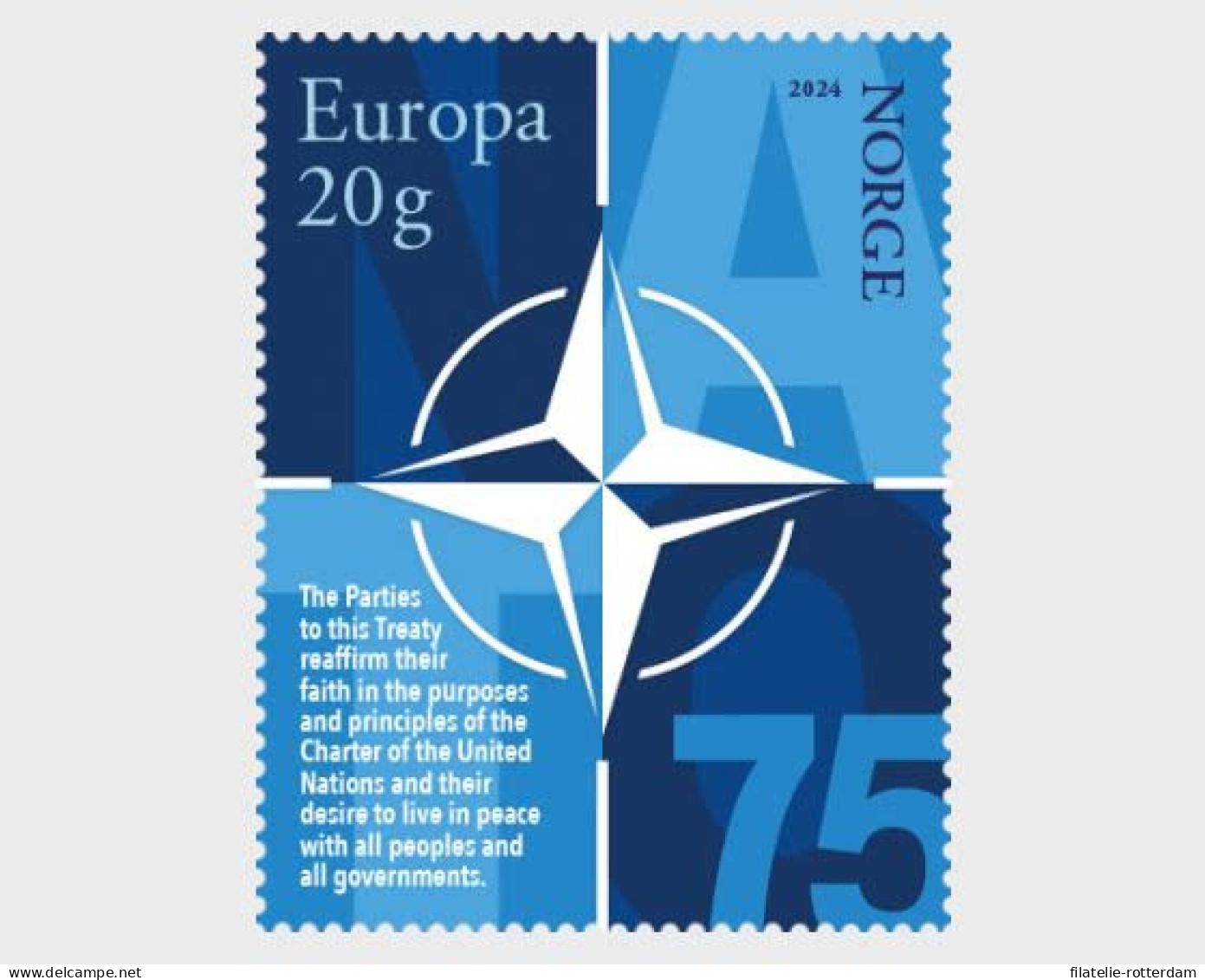 Norway / Noorwegen - Postfris / MNH - 75 Years NATO 2024 - Unused Stamps
