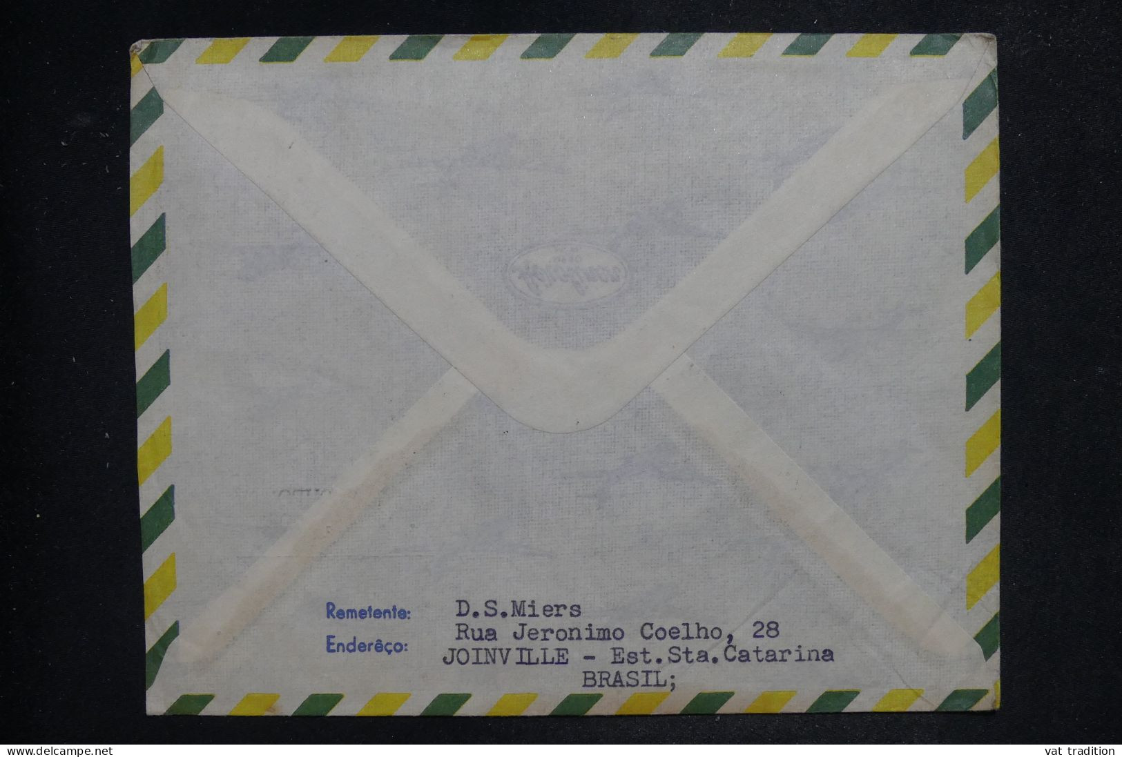 BRESIL - Enveloppe  De Joinville Pour Le Congo Belge En 1958 - L 152009 - Brieven En Documenten