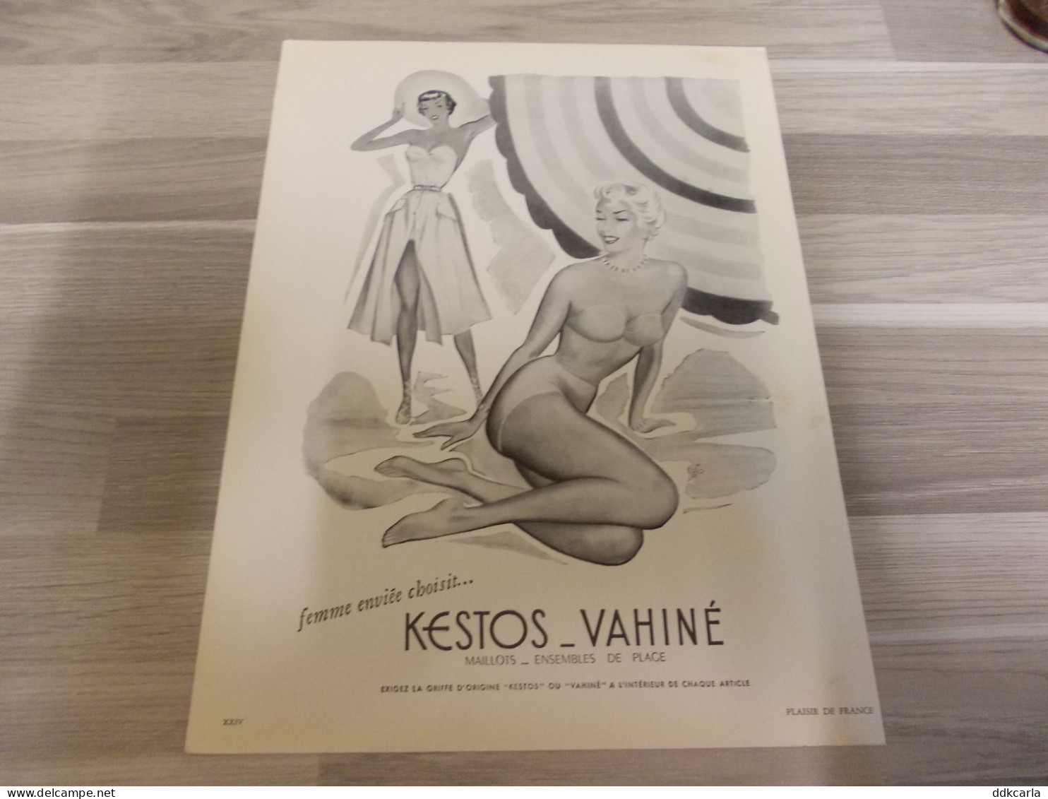 Reclame Advertentie Uit Oud Tijdschrift 1951 - KESTOS - Vahiné Maillots Et Ensembles De Plage - Werbung