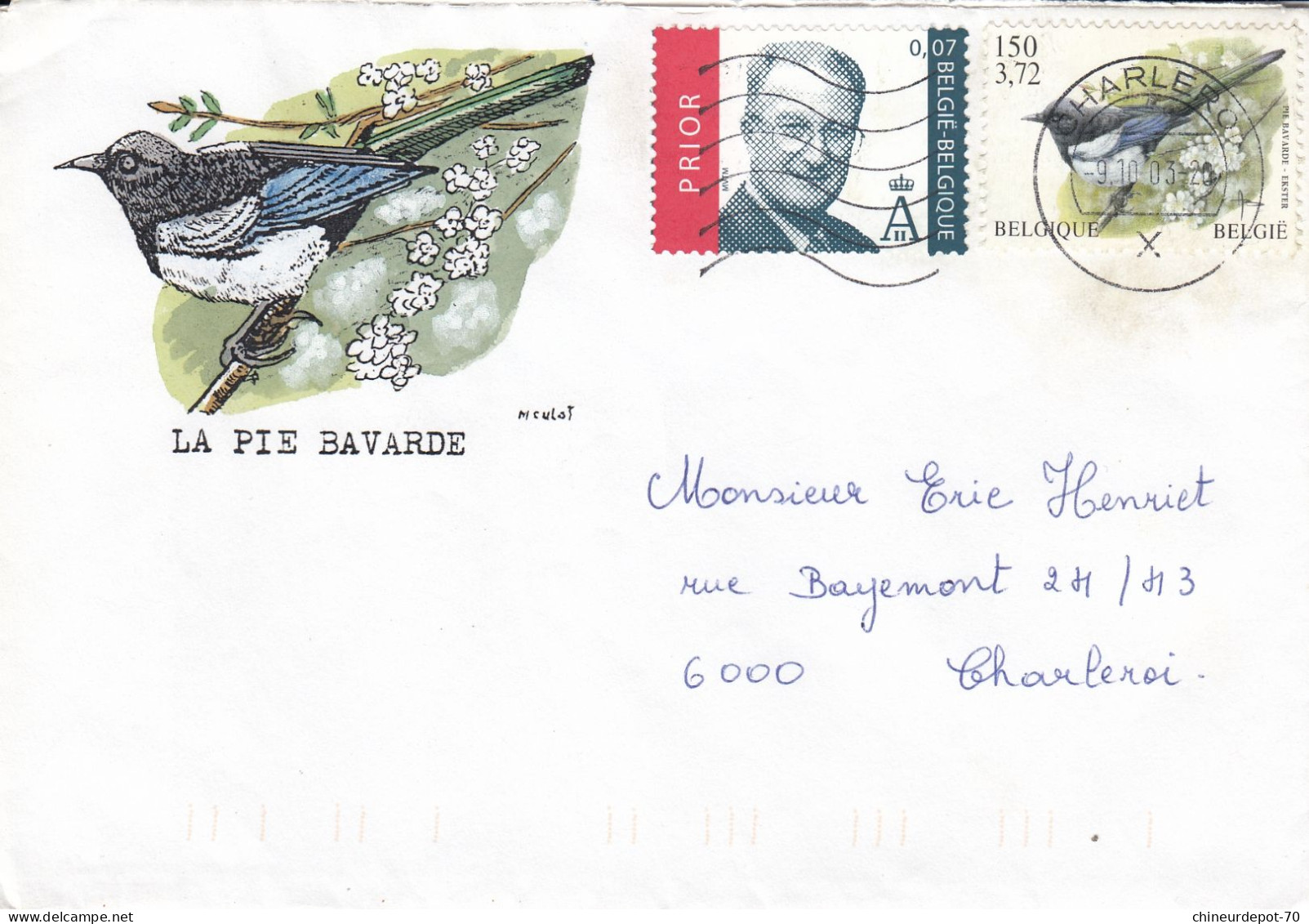 OISEAUX BUZIN  LA PIE BAVARDE - 1985-.. Vogels (Buzin)