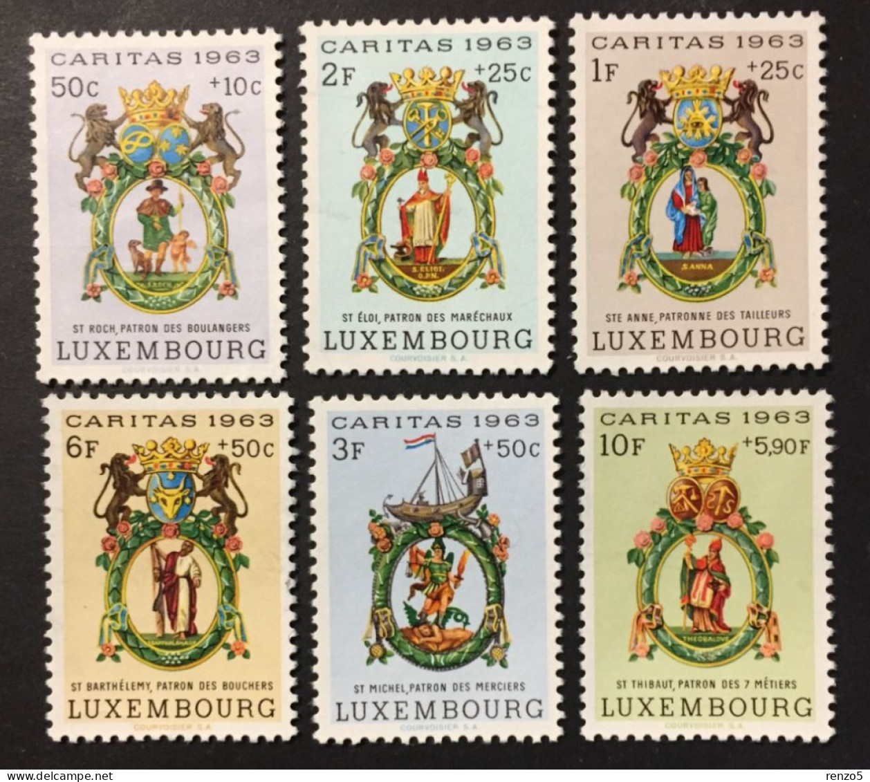 1963 Luxembourg - Caritas - 6 Stamps - Unused ( No Gum ) - Nuovi