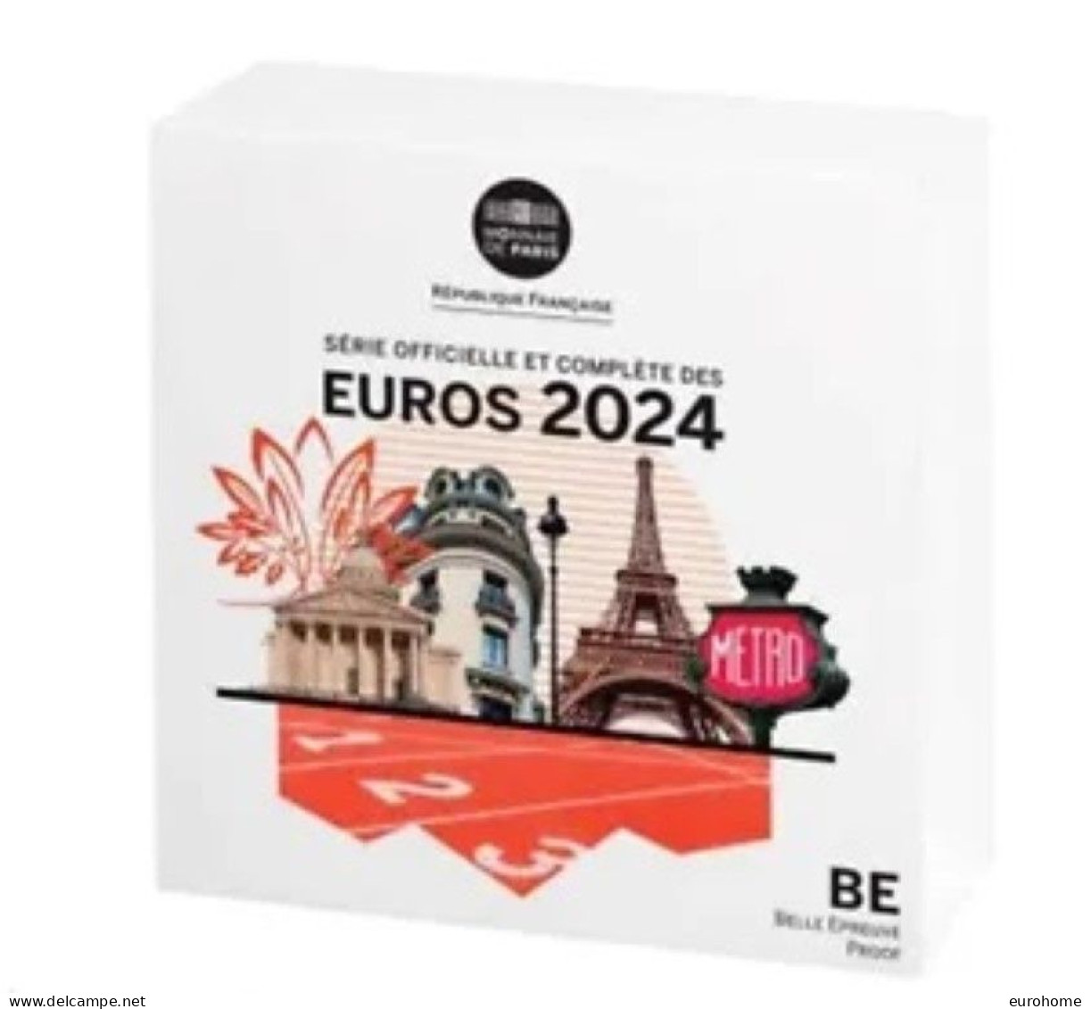 Frankrijk  2024  De Mooie Nieuwe BU Van 1ct Tot 2 Euro   10-20 En 50 Ct Met De Nieuwe Afbeelding !! - France