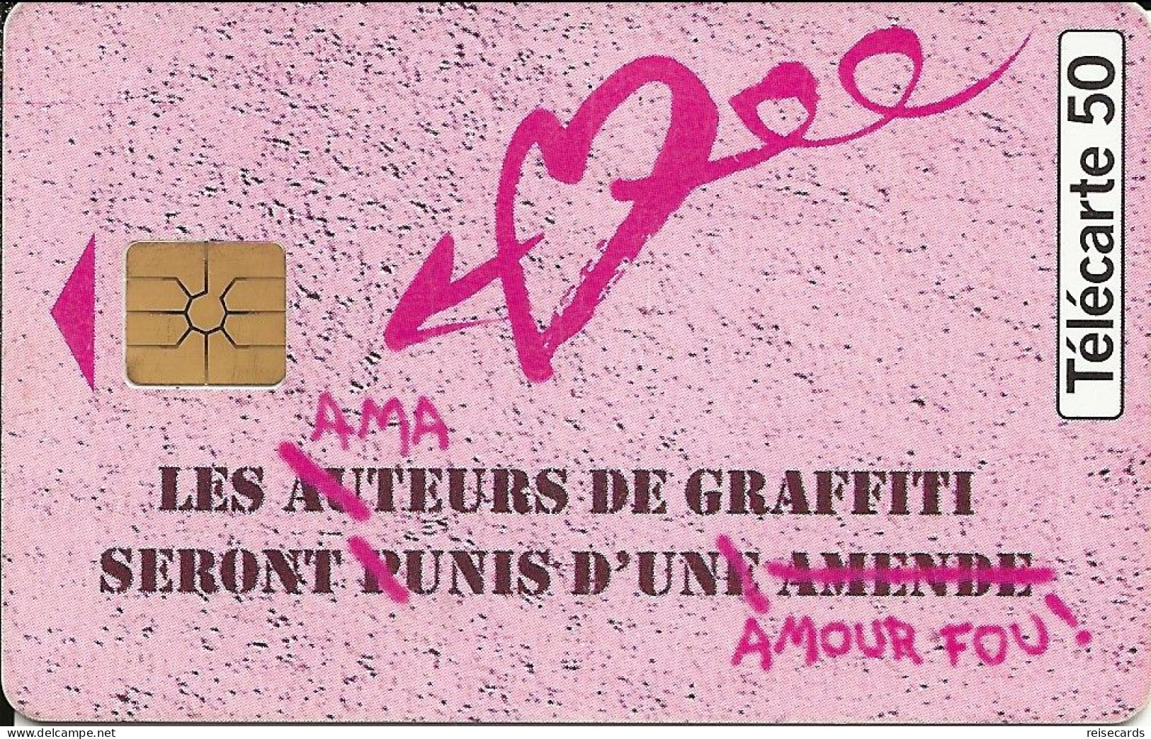 France: France Telecom 09/95 F588A NAF NAF Graffiti Parfum - 1995