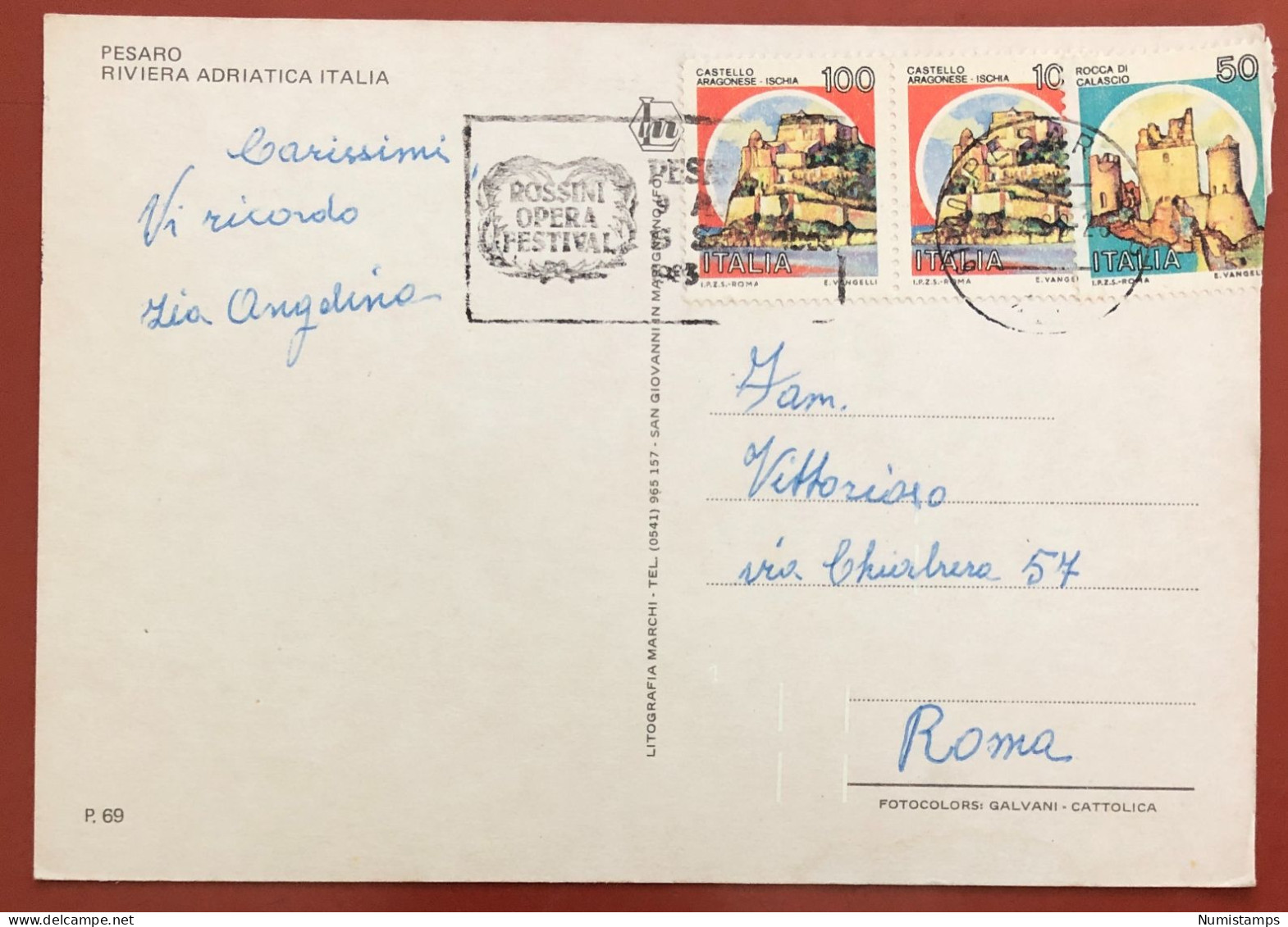 PESARO - RIVIERA ADRIATICA - ITALIA - 1988 (c666) - Pesaro