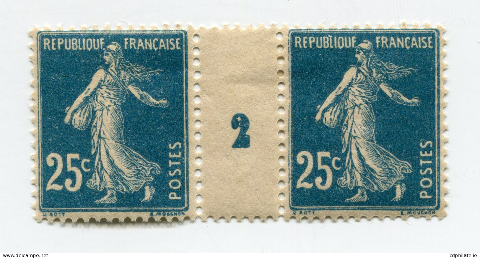 FRANCE N°140 * EN PAIRE AVEC MILLESIME 2 ( 1912 ) - Millésime