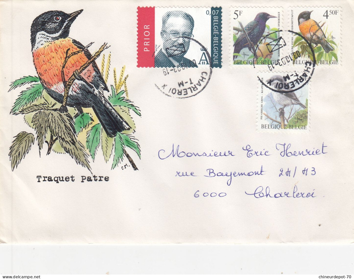 OISEAUX BUZIN  TRAQUET PATRE - 1985-.. Vogels (Buzin)