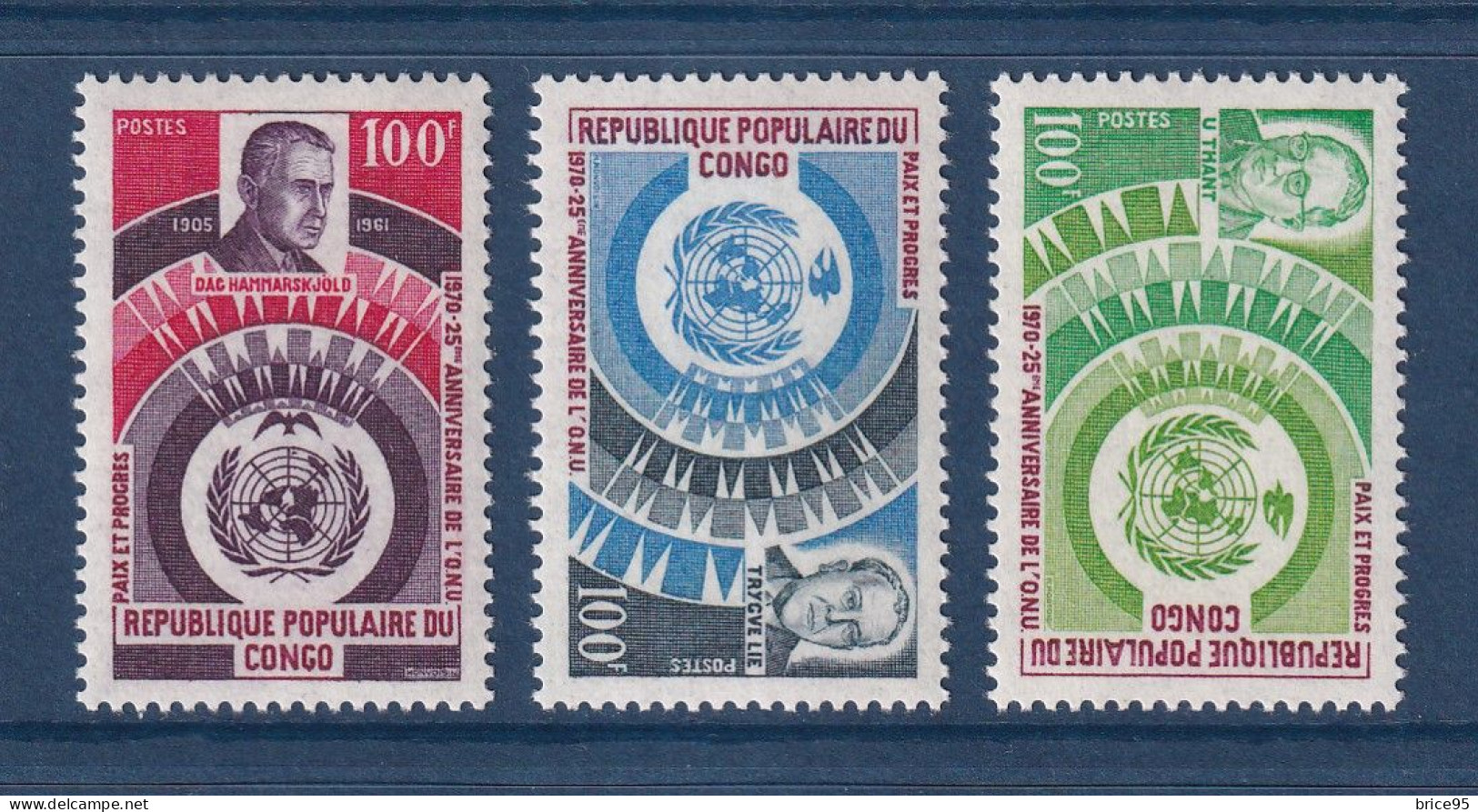 Congo - YT N° 265 à 267 ** - Neuf Sans Charnière - 1970 - Mint/hinged