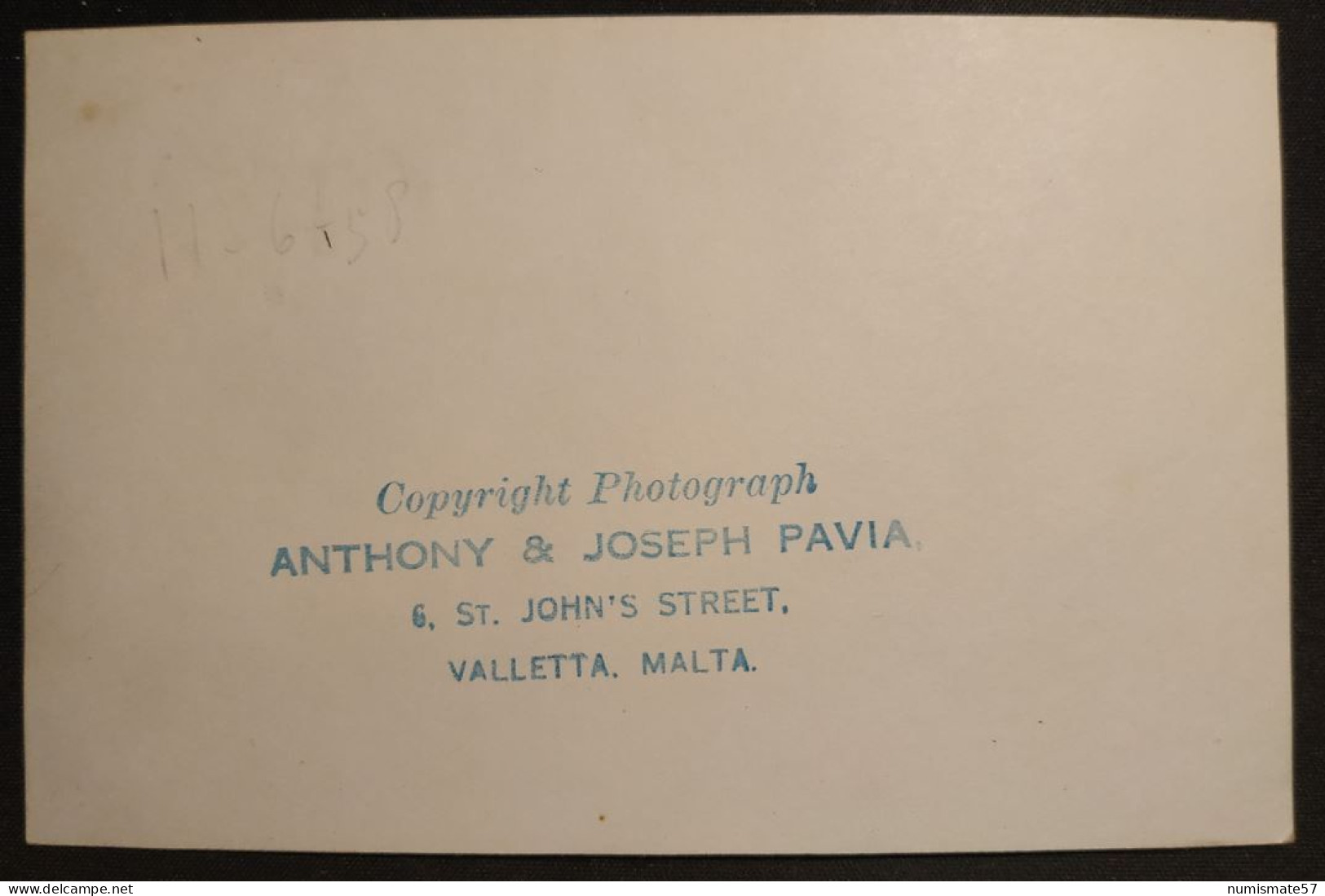Carte-Photo Bateau De Guerre P121 - Warship - Photo Anthony & Joseph Pavia - Valletta - Malta - La Valette - Malte - Oorlog