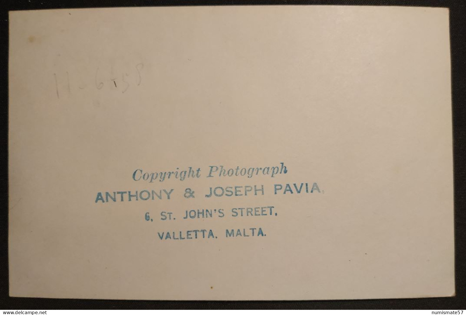 Carte-Photo Bateau De Guerre P121 - Warship - Photo Anthony & Joseph Pavia - Valletta - Malta - La Valette - Malte - Warships