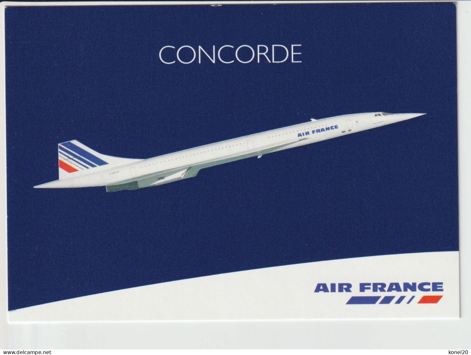 Vintage Pc AIr France AF Concorde Jetliner Aircraft - 1946-....: Era Moderna