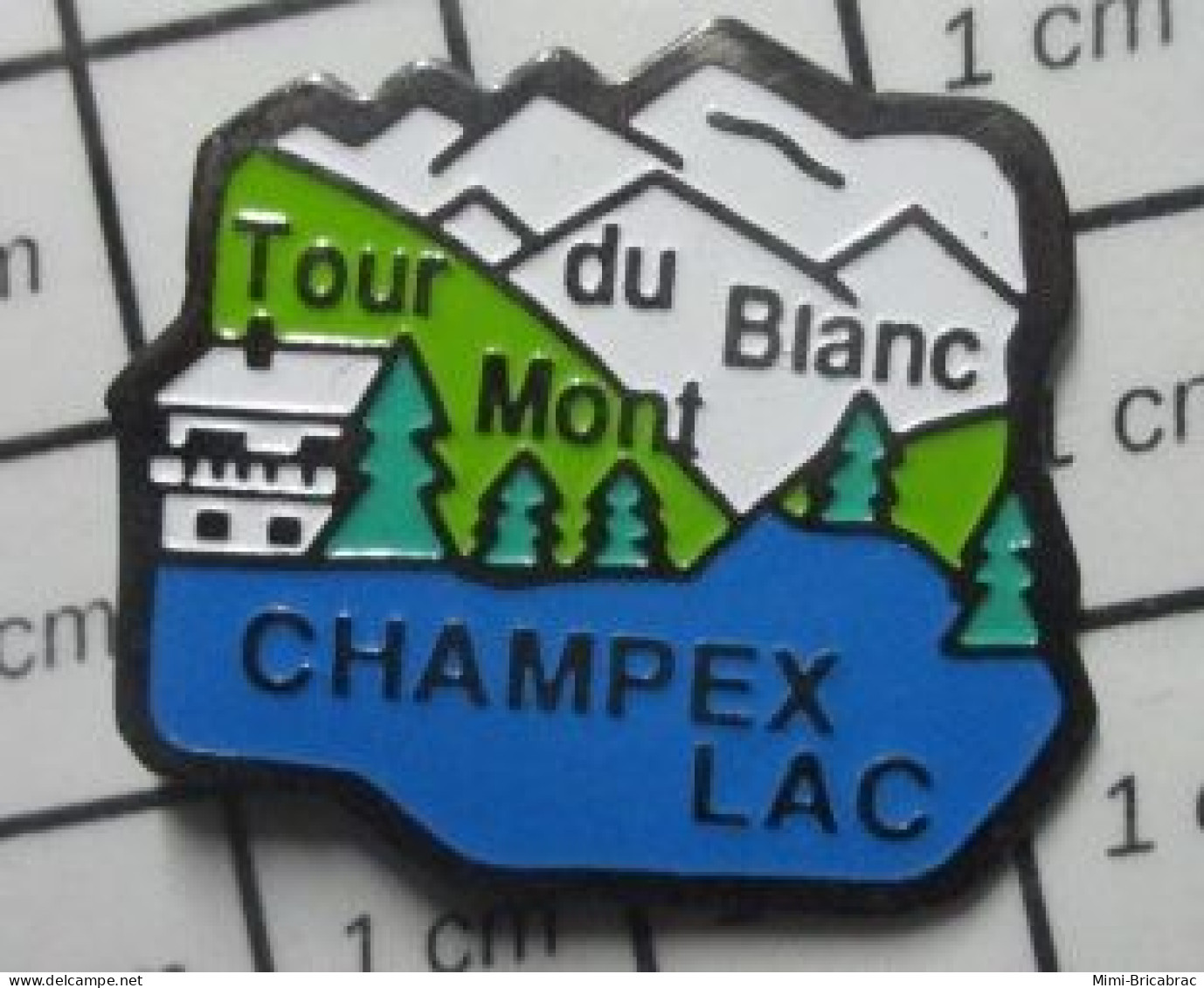 1618A Pin's Pins / Beau Et Rare : VILLES / CHAMPEX LAC TOUR DU MONT BLANC - Steden