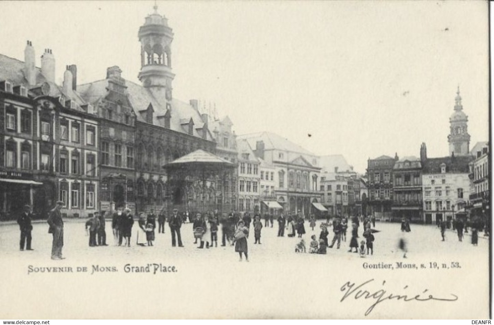 Souvenir De Mons : Grand' Place.Carte Impeccable. - Mons