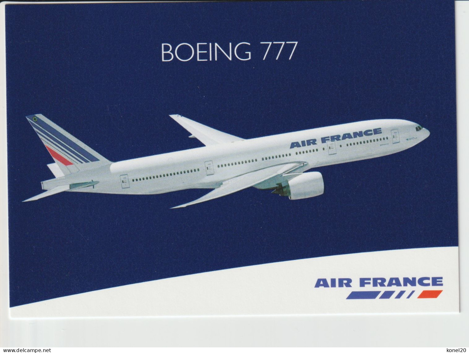 Vintage Pc AIr France AF Boeing 777 Aircraft - 1946-....: Modern Era